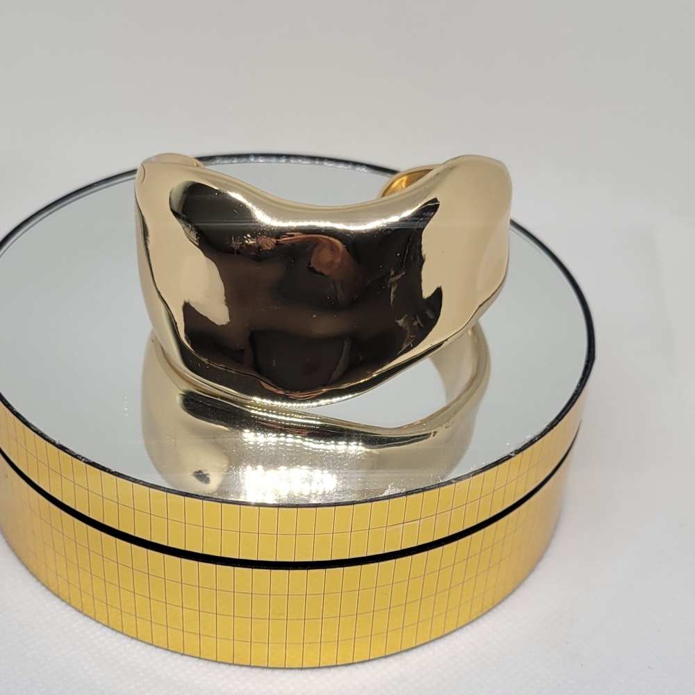 Gold Statement Cuff Bracelet - Picture 6 of 13